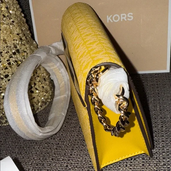 Michael Kors Mustard Yellow Crossbody - Picture 9 of 13